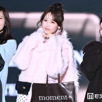 FRUITS ZIPPER真中まな・松本かれん・月足天音、メンカラ取り入れたスタイリングで魅力放つ【TGC2026A/W】 画像