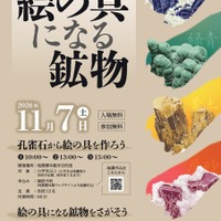 体験イベント「絵の具になる鉱物」地質標本館11/7 画像