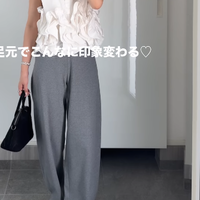 快適に穿けてシルエットがキレイ！【ユニクロ】バズりパンツの秋新作の着こなし【40代の毎日コーデ】 画像