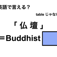 英語で「仏壇」は何て言う？ 画像