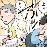 「やばいやばい！」と叫びながら迫る園児。先生に助けを求めていると思いきや…まさかのテロ!?【ただいま！ 保育士でこ先生１ #12】 画像
