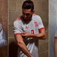 スペイン代表、W杯アウェイユニフォームを発表!デザインは「80年代adidas」 画像