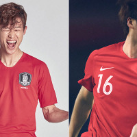 韓国代表、「ブルー少なめ」のW杯ユニフォームを発表! 画像