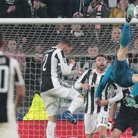 C・ロナウド、超絶バイシクルの「高さ」が判明!打点2.38m、クロスバーとほぼ同じ 画像