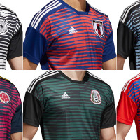 W杯出場6か国のadidas「プレマッチ・ジャージ」をまとめて見る 画像