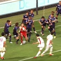 名古屋DF内田健太、「間接FK」のコースが凄かった!まさにボール一つ分… 画像