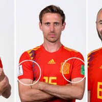 W杯公式スリーブパッチを公開!FIFA公式写真でスペイン代表ユニにプリント 画像