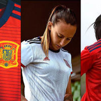 スペイン女子代表、W杯に向けた「完全オリジナル」の新ユニフォームを発表! 画像