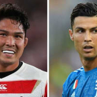 ラグビー日本代表、「同じ身長のサッカー選手に変換」するとおもしろい 画像