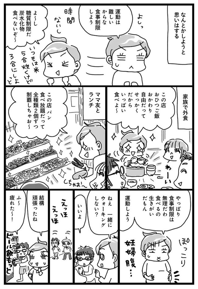 挑戦マンガ アラフィフ母さんが3か月で7痩せた!