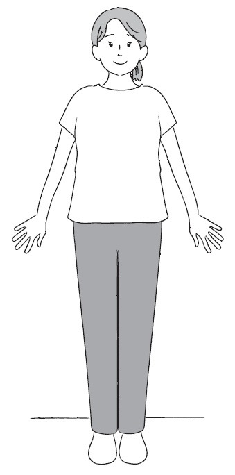 30秒もも上げ (1)「立つ」